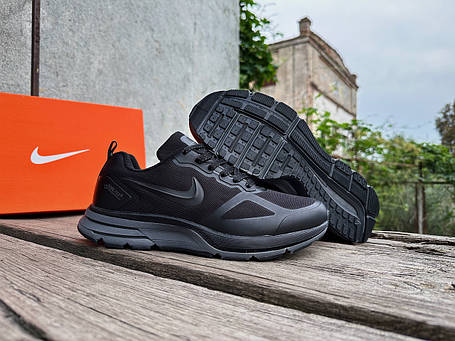 Чоловічі кросівки Nike Zoom Pegasus 26X водонепроникні чорний з сірим gore-tex, фото 1