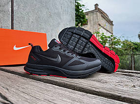 Чоловічі кросівки Nike Zoom Pegasus 26X водонепроникні чорний з червоним gore-tex