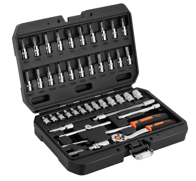 Набір інструменту NEO TOOLS (1/4"/46 шт.)