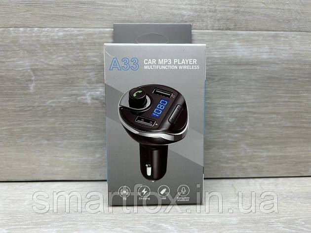 FM-модулятор A33-BT Bluetooth, фото 1
