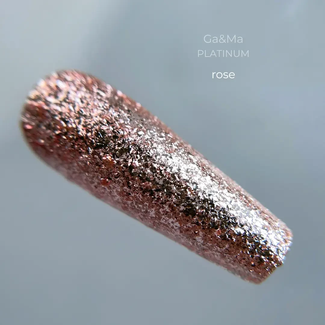 Рідка фольга для нігтів Ga&Ma Platinum Rose рожевий, 5 грам