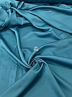 Шторная ткань однотонная блекаут 297, бирюзовая матовая ткань для штор