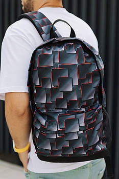 Рюкзак міський із принтом фігура Портфель із принтом для навчання і для повсякденного носіння