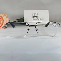 +3.5 Готовые мужские очки для зрения полуободковые