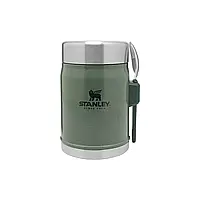 Stanley CLASSIC HAMMERTONE GREEN Термос для Їжі з ложкою 400мл, нержавіюча сталь 10-09382-004