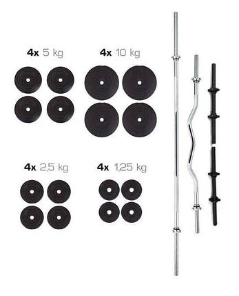 Штанга + Гантелі Набір 91 КГ, фото 1