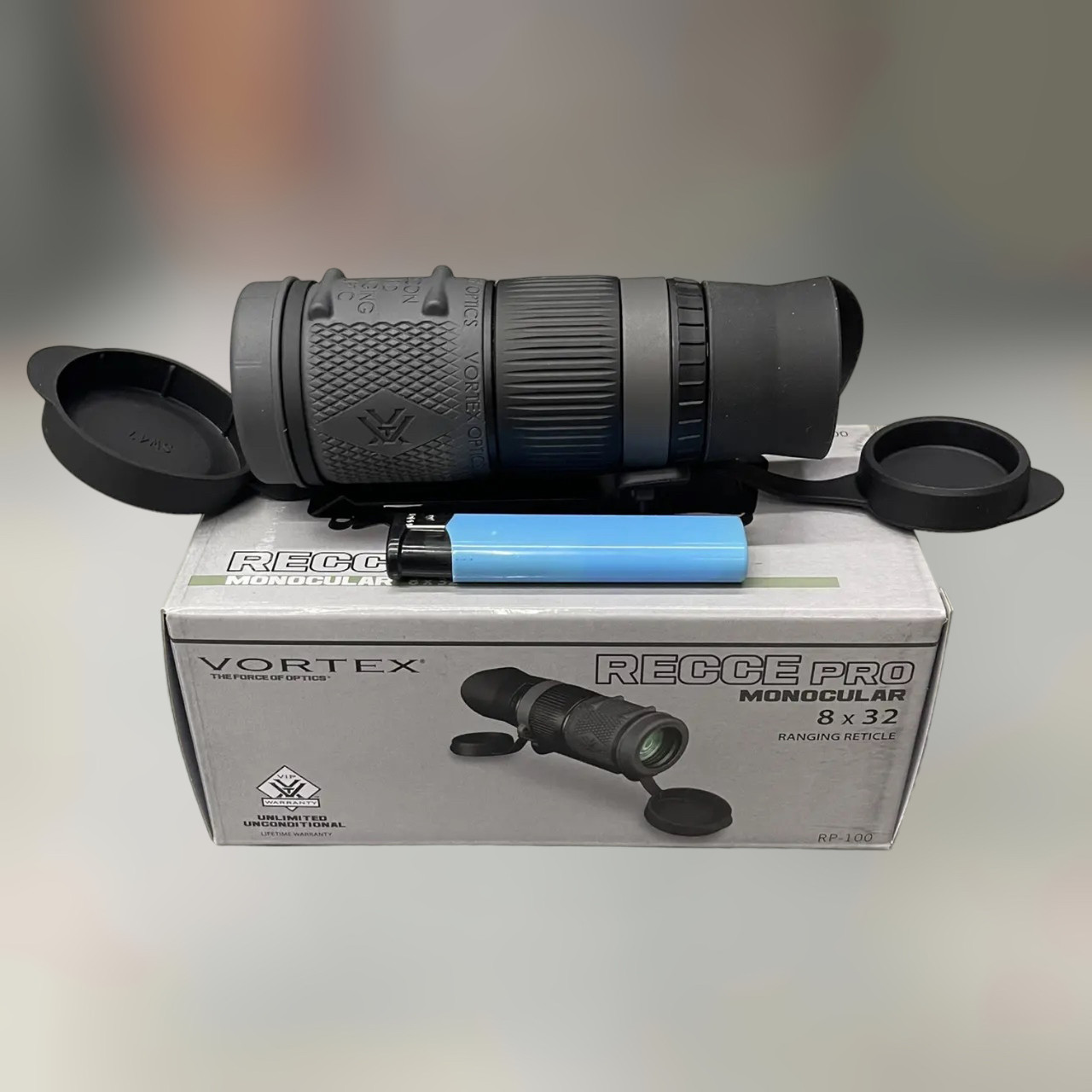 Монокуляр Vortex Recce PRO HD 8x32 c далекомірною сіткою MRAD (RP-100), захищений всепогодний всепогодний тактичний монокуляр