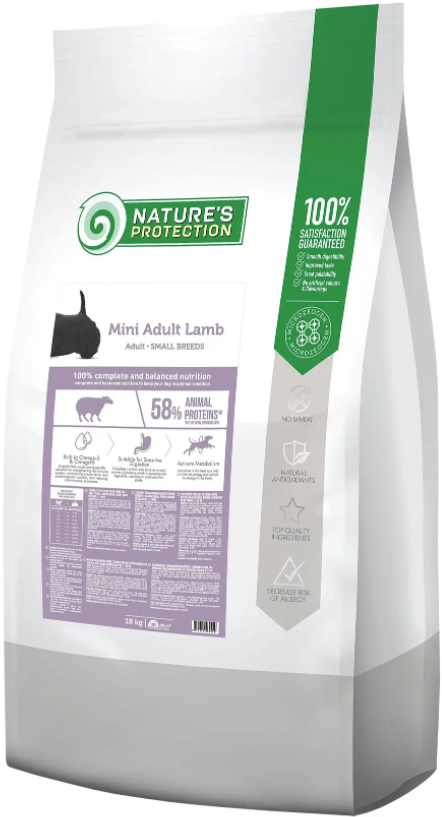 Сухий корм для дорослих собак малих порід з ягням Mini Adult Lamb Small Breeds 18 кг.
