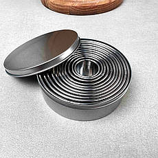 Набір металевих форм для вирубки та формування тіста в кейсі, фото 3