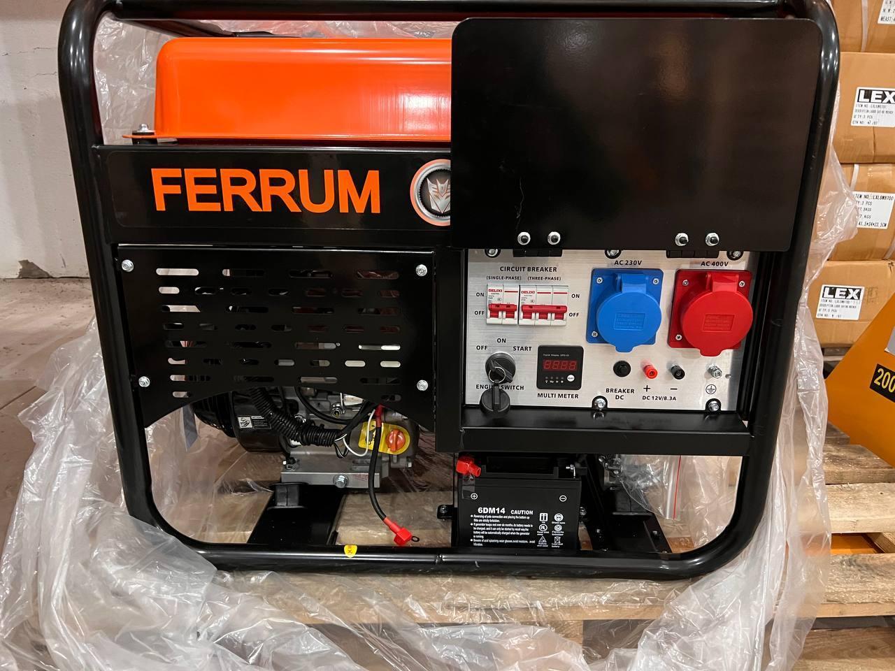 Генератор бензиновий FERRUM FRGG11000TE, 9.5/10.0кВт, електростартер, фото 1