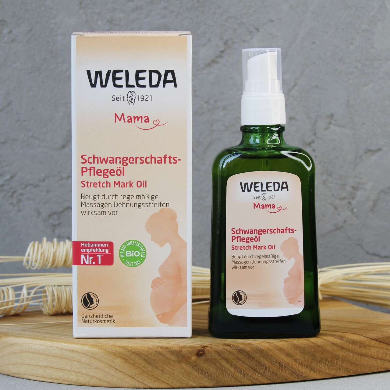 Weleda mama (Веледа мама) - олійка для профілактики розтяжок у вагітних 100 мл Німеччина