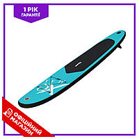 Надувная доска для SUP серфинга XQ Max с веслом и ремкомплектом 285 х 71 х 10 см Сине-черная ECS