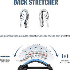 Тренажер для спини та хребта Мостик. Трирівневий масажер-тренажер для спини, фото 2