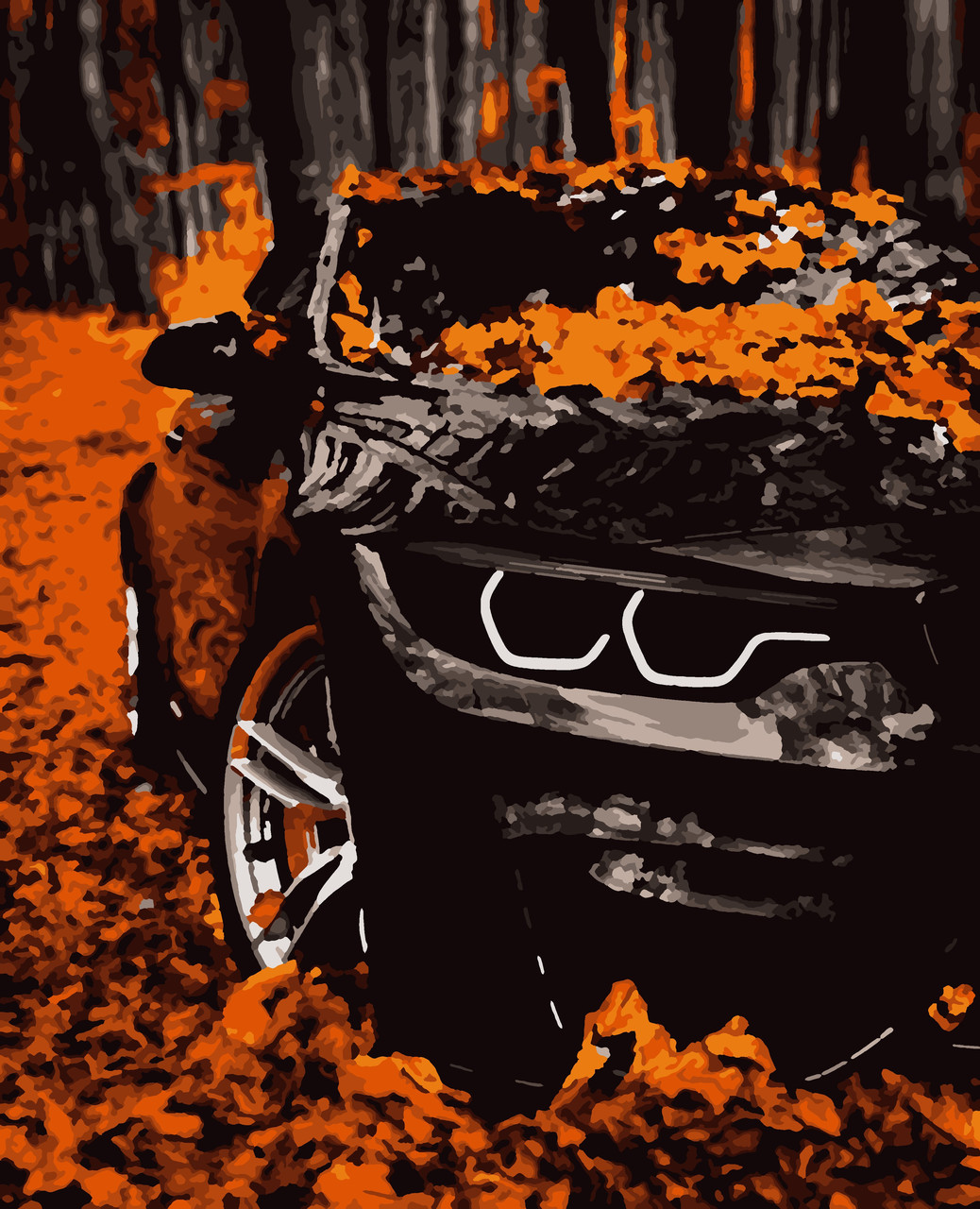 Картина за номерами "Осінь у жовтому" 50*60 см