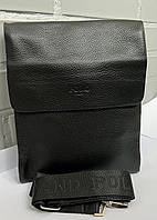 Чоловіча шкіряна вертикальна сумка від фірми Polo оптом/роздріб