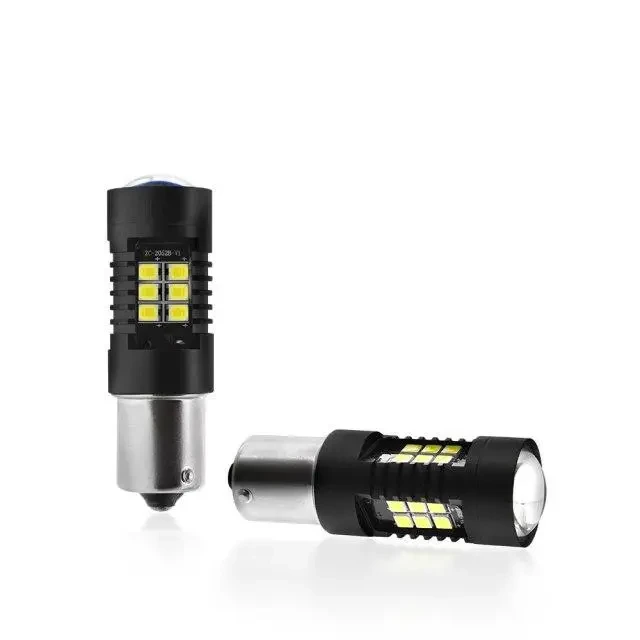 LED Автолампи задній хід, стоп, 1156 (P21W, BA15S) 21SMD, 12-24 В, 21 ВТ, білий