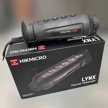 Тепловізійний монокуляр HikMicro Lynx Pro LH25 - 25XG, 384×288, 50 Гц, об'єктив 25 мм, LCOS 1280×960, фото 1