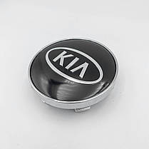 Ковпачки (заглушки) на литі диски KIA (КИА) 60 мм Чорні, фото 4