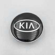 Ковпачки (заглушки) на литі диски KIA (КИА) 60 мм Чорні, фото 5