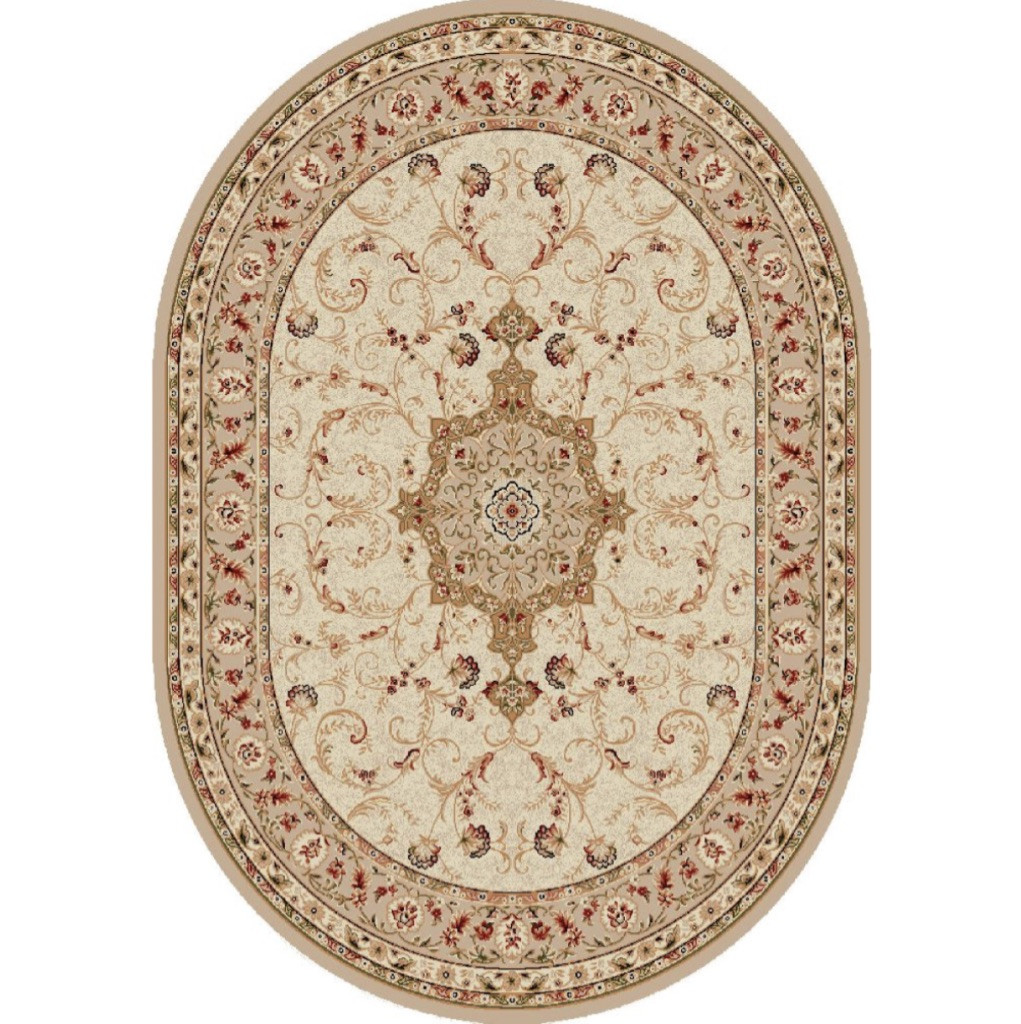 Килим 1,50*2,30 овал бежева класика LOTOS 523/100о