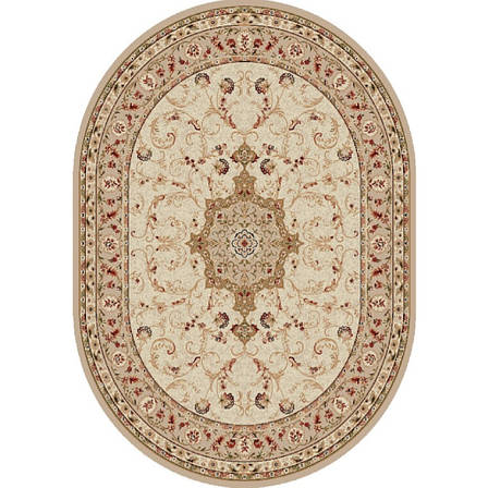 Килим 1,50*2,30 овал бежева класика LOTOS 523/100о, фото 1
