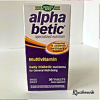 Nature's Way, Alpha Betic, мультивітаміни для діабетиків, 30 таблеток