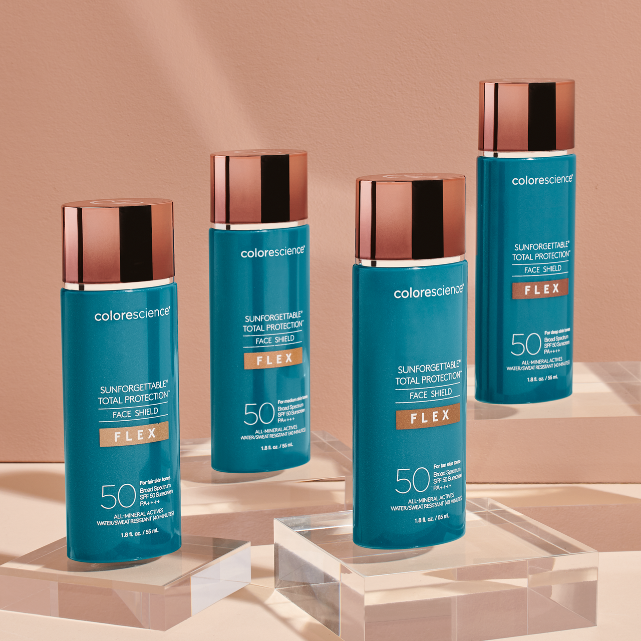 Сонцезахисний крем для обличчя з тоном Colorescience Total Protection Face Shield Flex SPF 50 (813419027380)