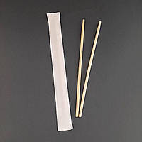 Палочки для суши круглые в индивидуальной упаковке 20 см в белой упаковке 100 шт.