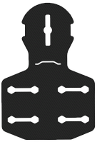 Пвх крепления BORIKA FASTen Pm218 черное тип MOLLE для крепления сумок под замок модели Fs218