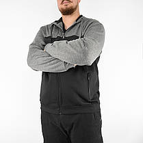 Кофта чоловіча з капюшоном у великих розмірах 4XL — 9XL Tovta Толстовка на байці під гумку (Угорщина), фото 3