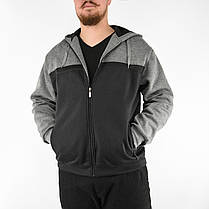 Кофта чоловіча з капюшоном у великих розмірах 4XL — 9XL Tovta Толстовка на байці під гумку (Угорщина), фото 6