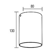 Світильник накладний SALSA-L білий HOROZ ELECTRIC 015-036-0002-010