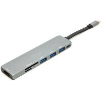 Концентратор USB 3.1 Type-C to USB Hub, HDMI, Card Reader (SD, micro SD) PowerPlant (CA912094)