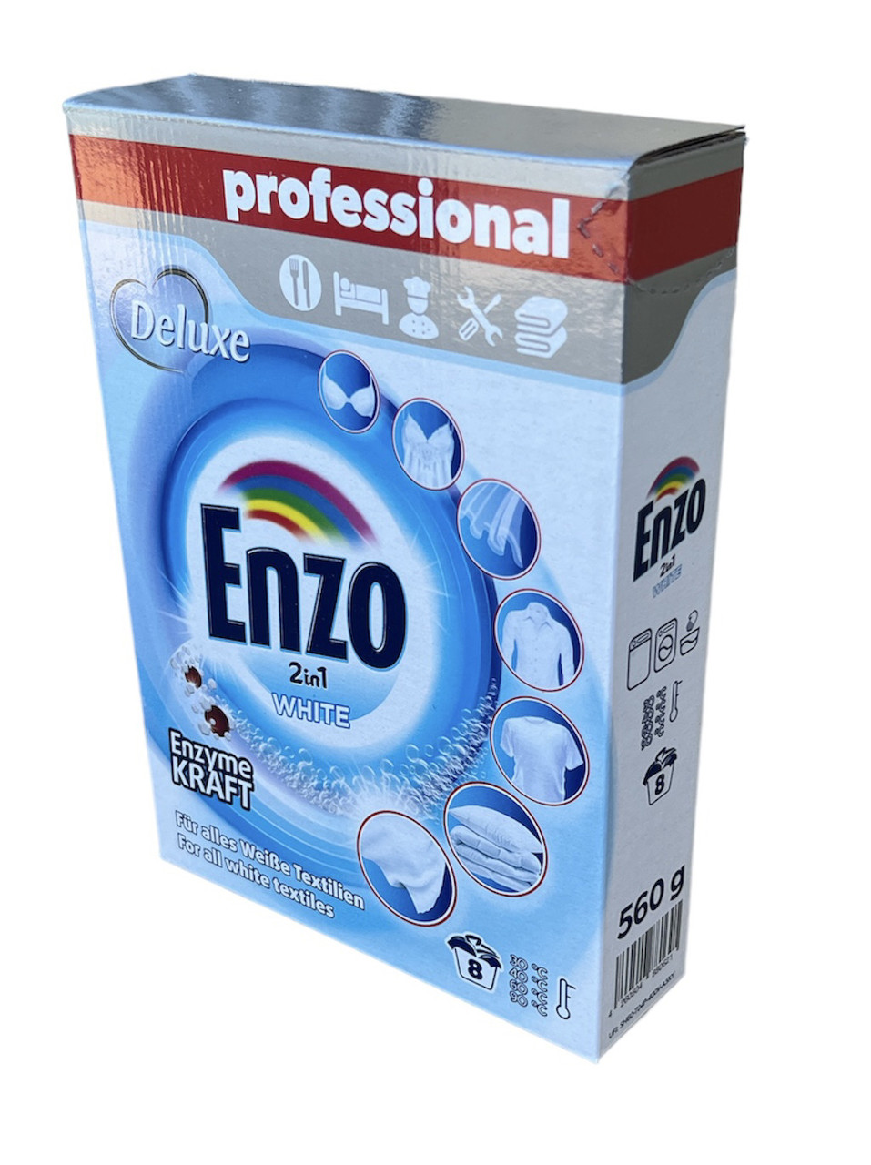 Пральний порошок Enzo Professional White для білого 560 г