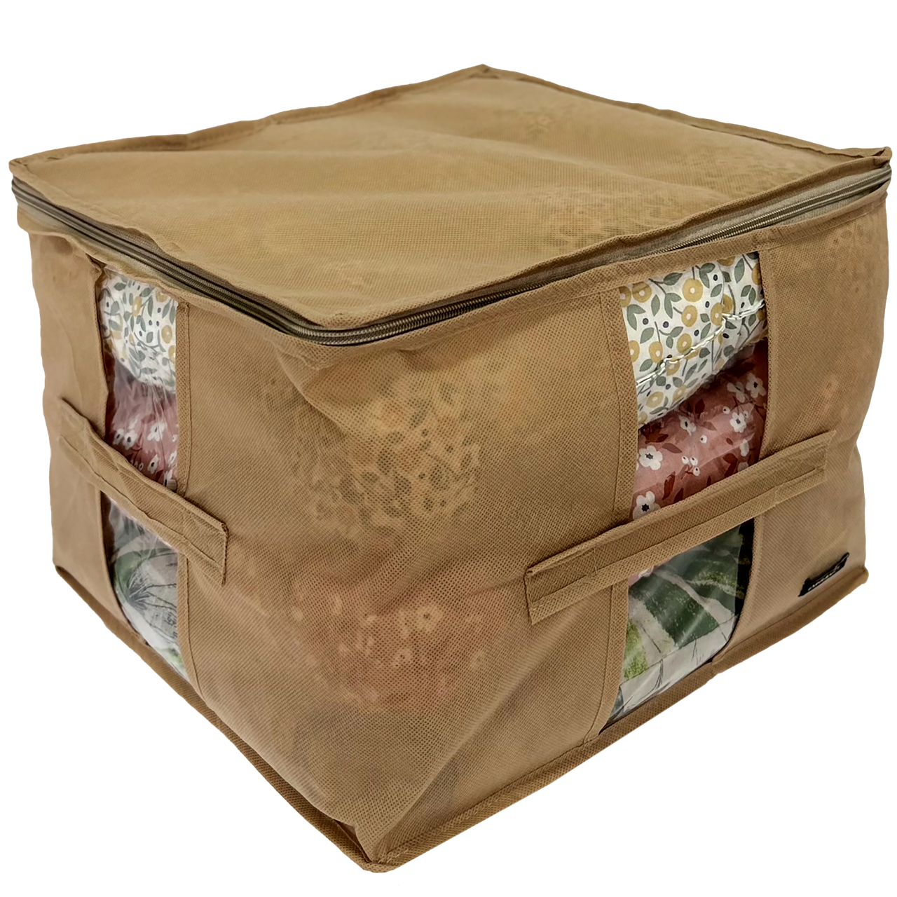 Велика сумка для зберігання речей XM - 35*35*25 см ORGANIZE (беж)