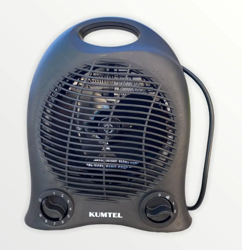Тепловентилятор дуйчик кімнатний Kumtel LX- 6441 Black 2000 Вт, фото 1