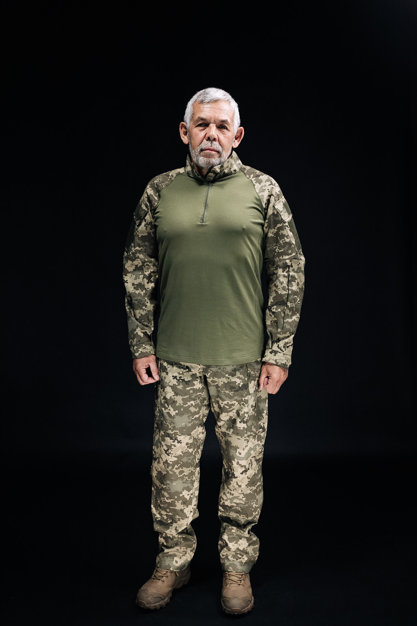 Військовий костюм для ЗСУ тактичний Сорочка ubacs бойова + штани камуфляжні Саржа піксель MILIGUS р. XL Long