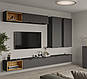 Сучасна підвісна консоль, ТВ тумба під телевізор P2 у вітальню або спальню з шухлядами Сан Маріно, фото 4