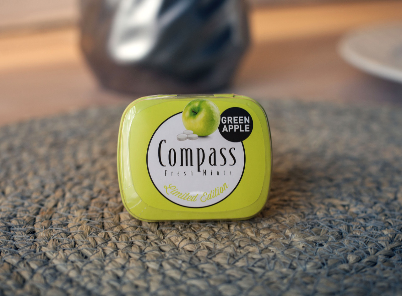 Драже Compass яблуко "Green Apple" без цукру 14 гр. Німеччина