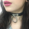 Чокер з кільцем Choker нашийник нашийник обдсм прикраса без повідця, фото 7