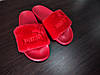 Шльопанці шльопанці з хутром, хутряні капці червоні, фото 6