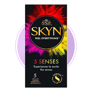 Презервативи Skyn Senses 5 безлатексні різних видів набір 5 шт