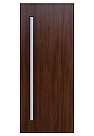 Дверцята міжкімнатні Шимо Шоколад Shield Line Glass 01 Екошпон скло сатин новий дизайн якості стилю