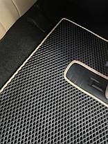 Поліуретанові килимки 3 ряди EVA чорні Середній ряд - прохід для Toyota Sequoia 2007-2022рр, фото 3