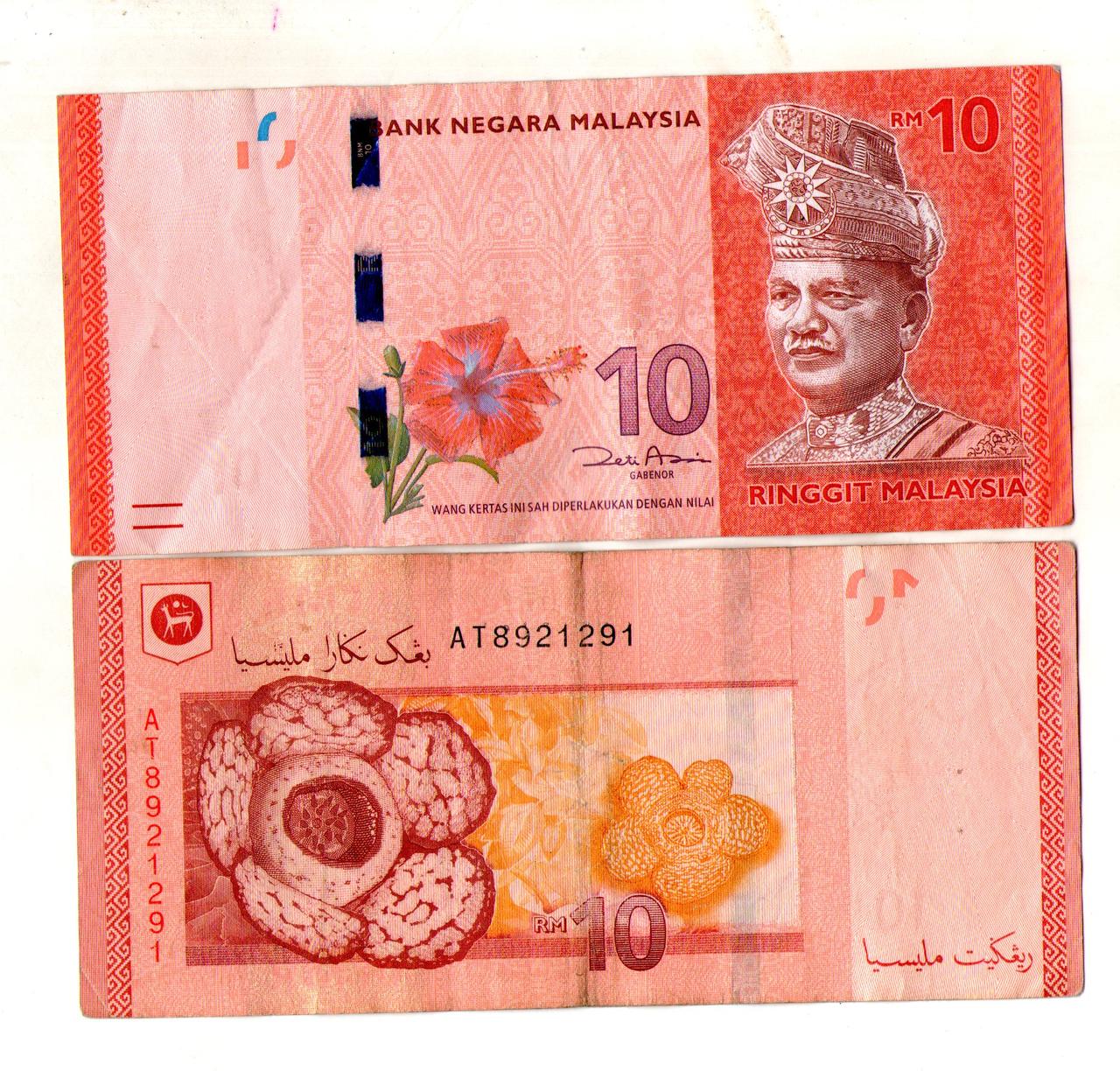 Малайзія 10 рингітів 2011-2020 №555