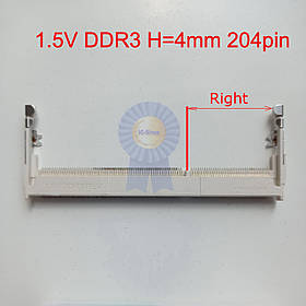 Роз'єм DDR3 204pin H=4mm ( Правий ключ) — Демонтаж