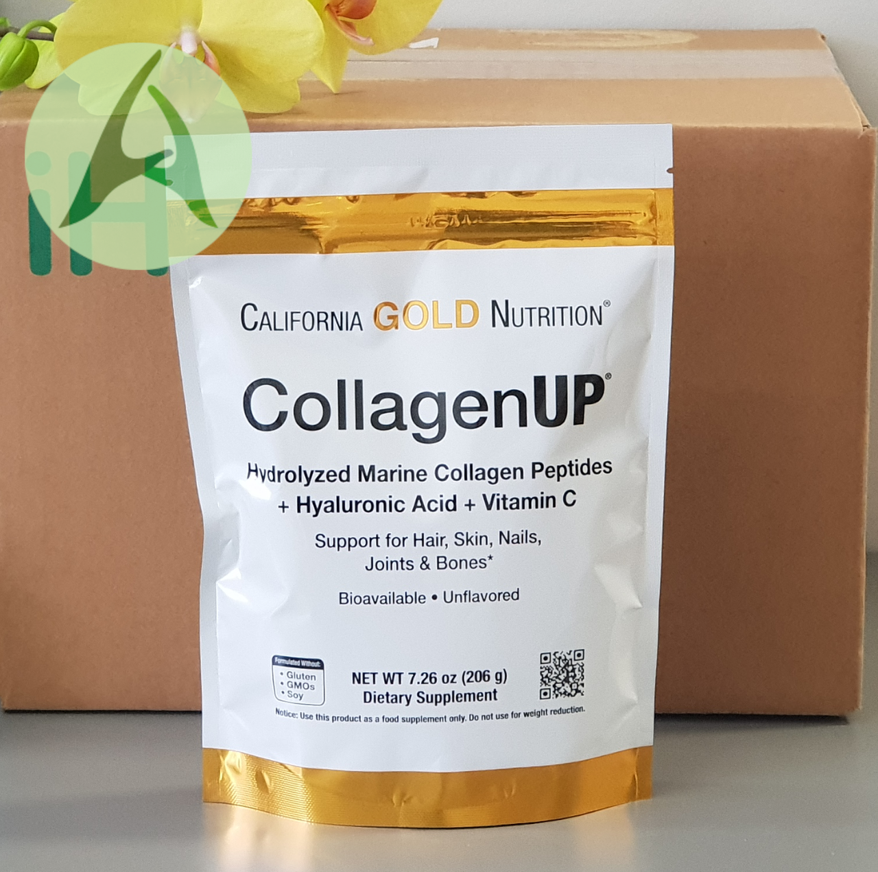 California Gold Nutrition, CollagenUP, морський колаген, гіалуронова ...