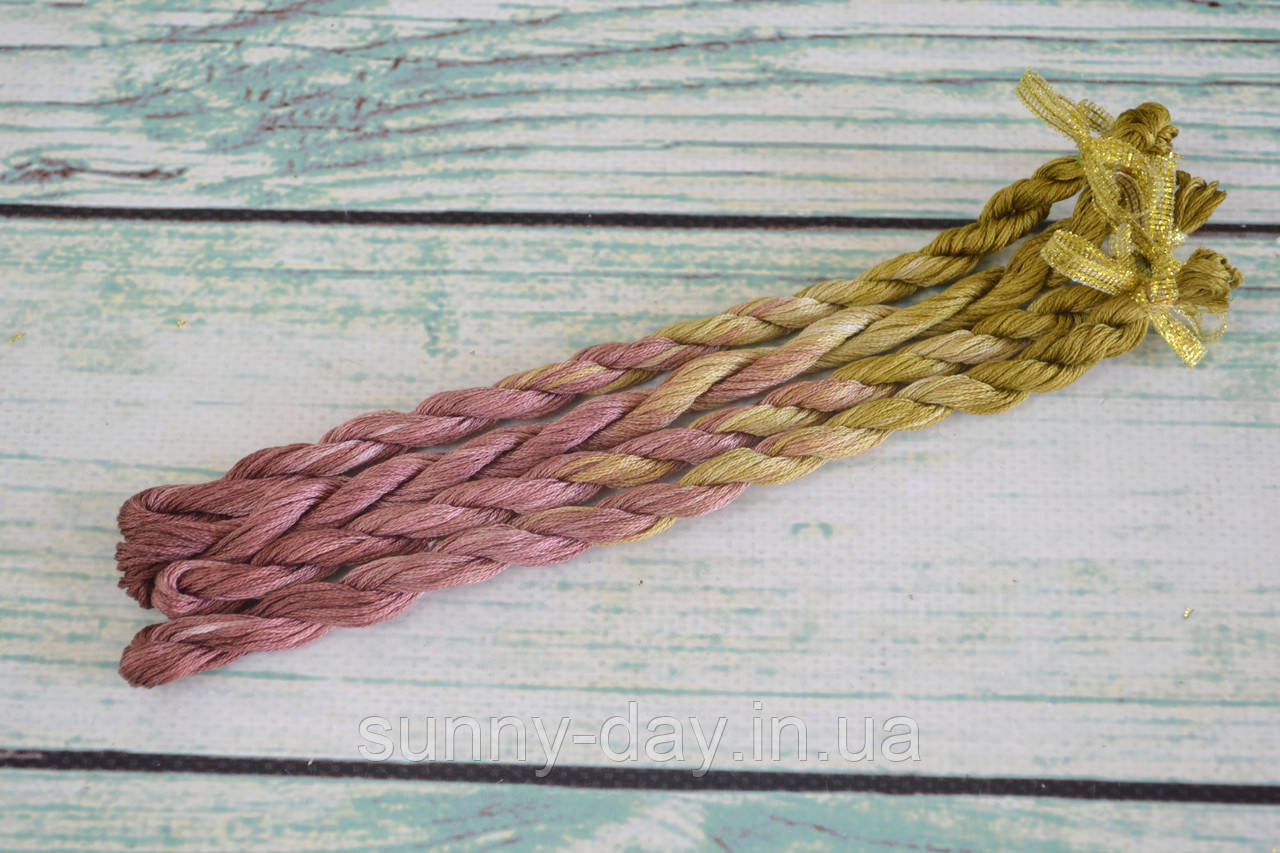 Муліне ручного фарбування №2-63 основа - муліне DMC, фото 1