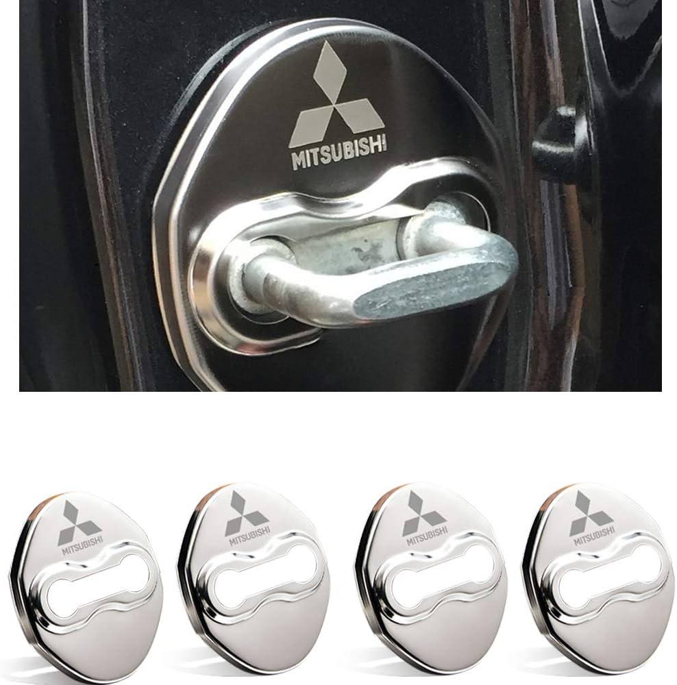 Накладка на дверной замок с эмблемой MITSUBISHI (Митсубиси) Комплект 4 ...