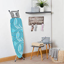 Змінний чохол без основи на прасувальну дошку BrightPrints #2 Півкола бірюзово-білі 118х38 см